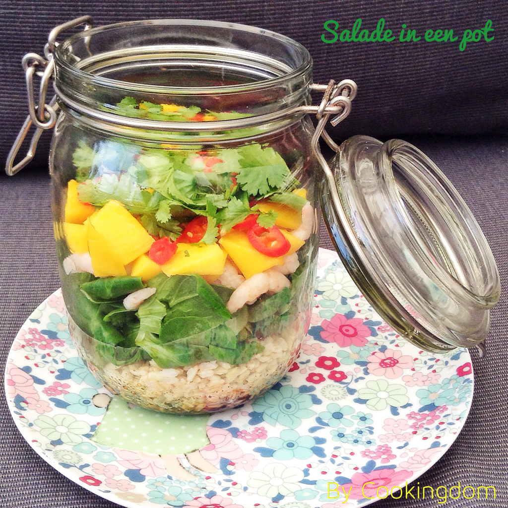 Teken breedtegraad tij Salade in een pot – Cookingdom
