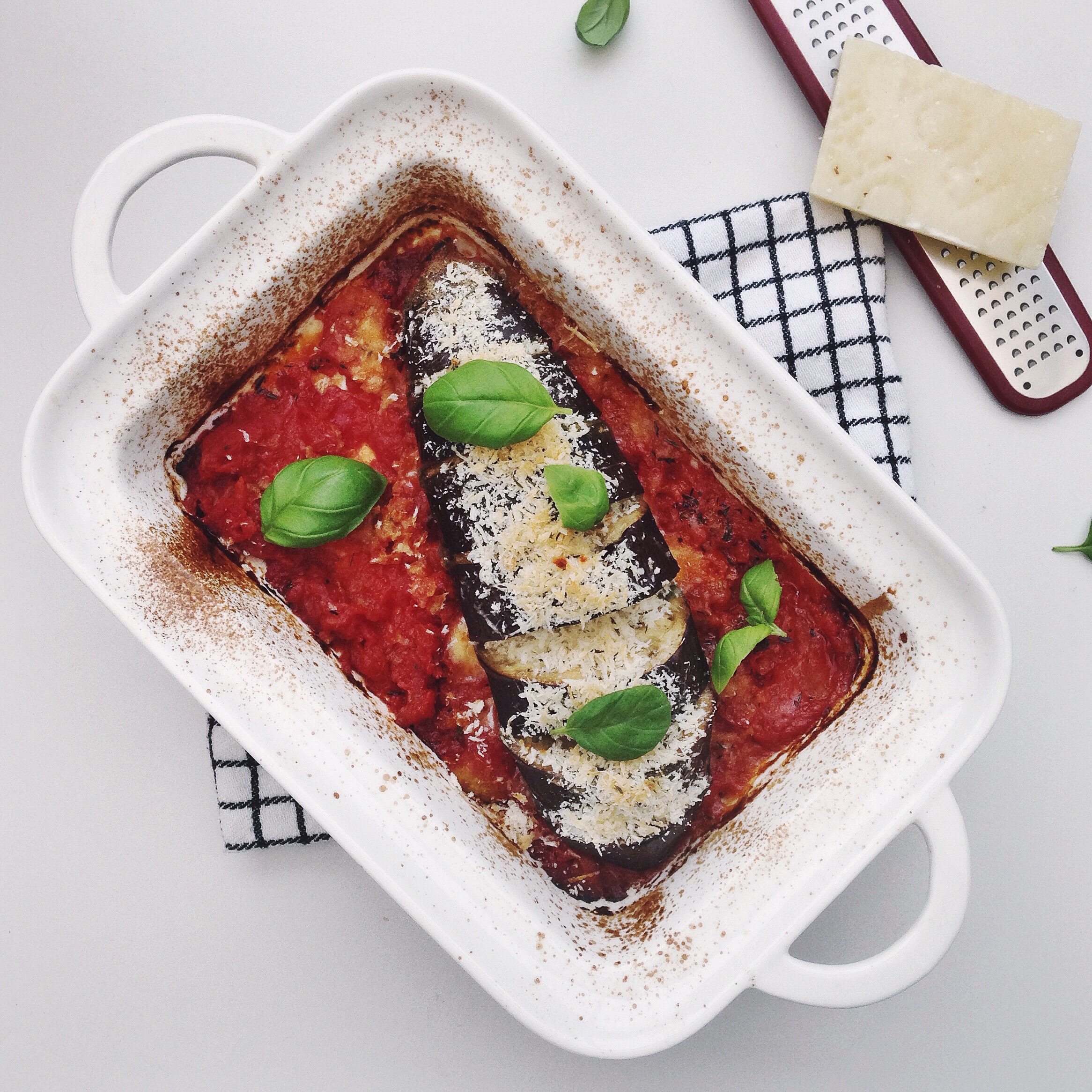 Geroosterde Aubergine Caprese – Cookingdom